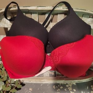 Victoria's Secret Body By Victoria Perfect Shape Bras (Lot of 2) 36 DDD (36 F)